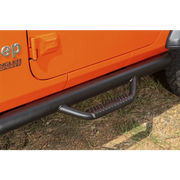 Rugged Ridge Spartan Nerf Bar Textured Black on a Jeep Wrangler JL 2 Door