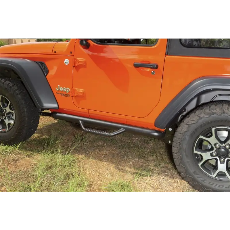 Rugged Ridge Spartan Nerf Bar on Jeep Wrangler JL 2 Door