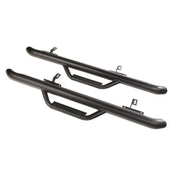 Black side mirrors for BMW E-Type featured in Rugged Ridge Spartan Nerf Bar Textured Black.
