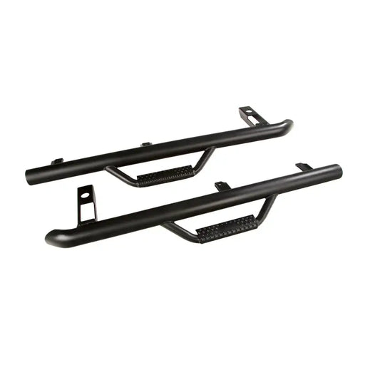 Front bumper bars for BMW E-type mounted on Rugged Ridge Spartan Nerf Bar.