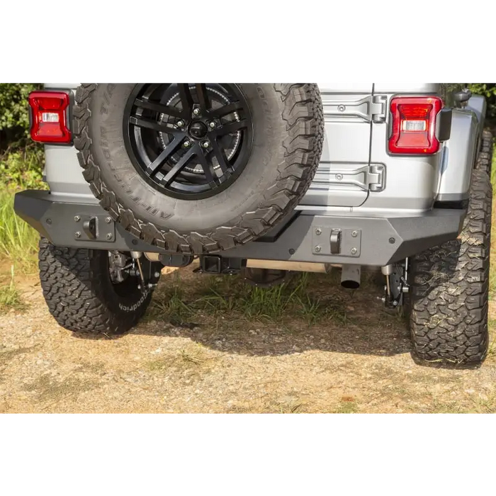 Rugged Ridge Spartan Rear Bumper with Tire Guard for Jeep Wrangler JL