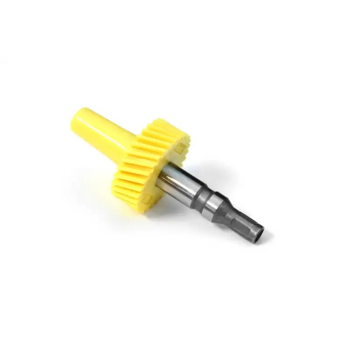 Yellow plastic screw with metal tip in Rugged Ridge Speedometer Gear for Jeep Wrangler and Ford Bronco.