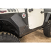 Front bumper with cover removed on Rugged Ridge XHD Armor Cladding for Jeep Wrangler JK