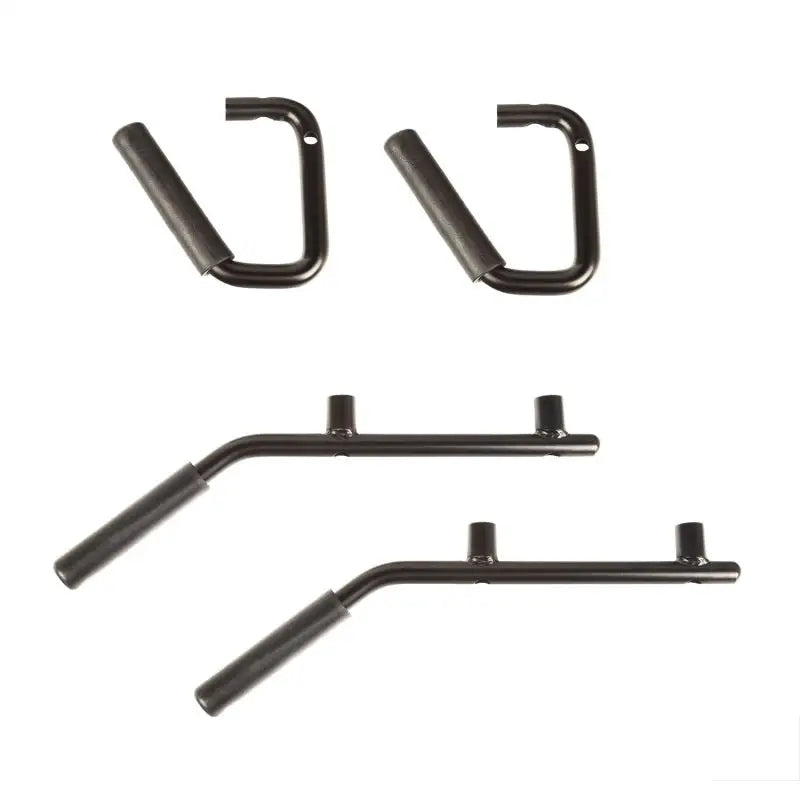 Black metal grab handles for 07-18 Jeep Wrangler JK/JKU by Rugged Ridge Steel