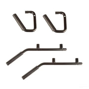 Rugged Ridge Steel Grab Handles for Jeep Wrangler in Black Metal Brackets