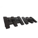 Black plastic laptop clips for a pair of Rugged Ridge Steel Grab Handles in a 07-18 Jeep Wrangler JK/JKU