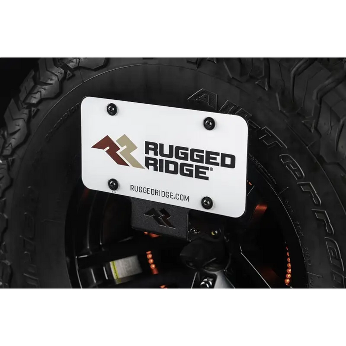 Rugged Ridge Tag Relocation Bracket Rear with Mud Tube Cover
