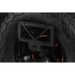 Rugged Ridge Tag Relocation Bracket for Jeep Wrangler JL - Black ATV front wheel.