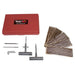 Rugged Ridge Tire Plug Repair Kit with red box and tools
