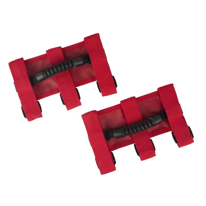Red and black plastic ultimate grab handles for CJ/Jeep Wrangler/JT