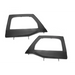 Front steel half doors for BMW shown in Rugged Ridge Upper Soft Door Kit Front Black Diamond 07-18 Jeep Wrangler JK