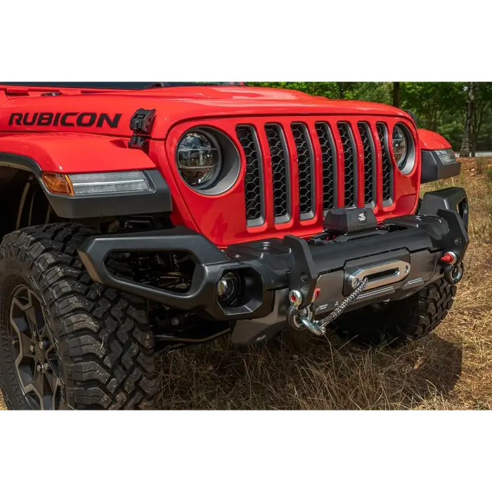 Rugged Ridge Venator Front Bumper in Red for 18-20 Jeep Wrangler JL/JT