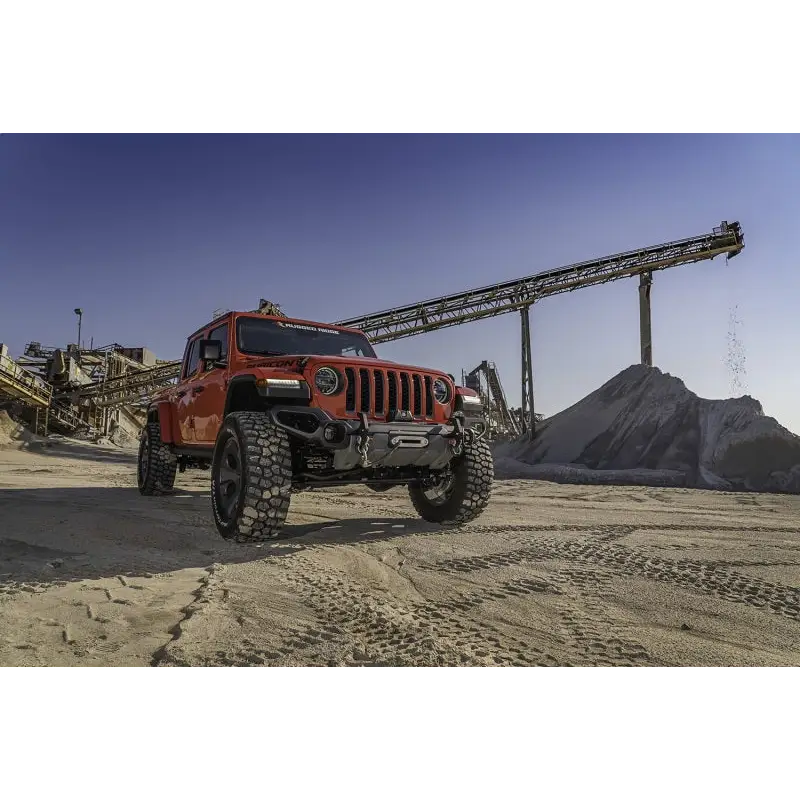 Rugged Ridge Venator Front Bumper JL/JT with Red Jeep and Crane