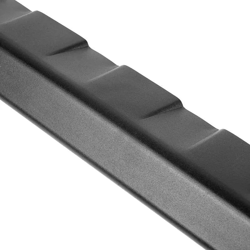 Rugged Ridge Venator Jeep Wrangler front bumper overrider with black plastic door handle.