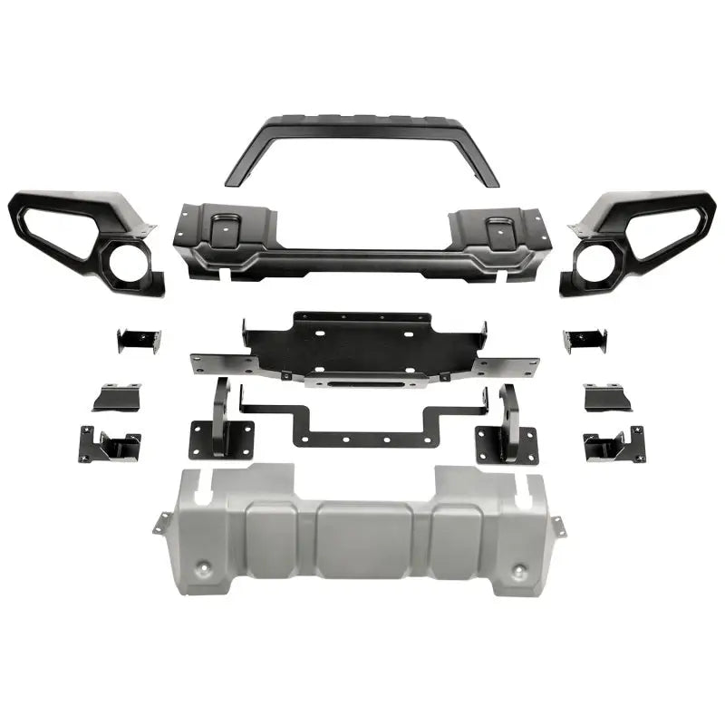 Rugged Ridge Venator Front Bumper W/Overrider & Winch Tray for Jeep JL