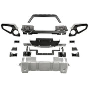 Rugged Ridge Venator Front Bumper with Winch Tray & Overrider for Jeep JL