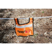 Rugged Ridge Winch Line Dampener bag hanging on a clothes line