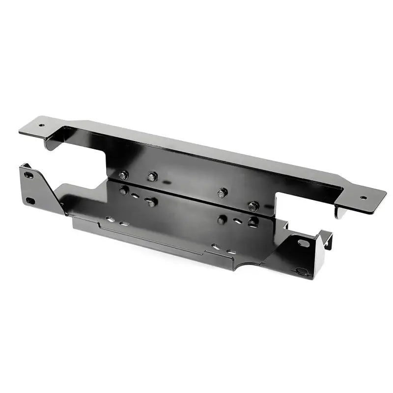 Black metal bracket with screws for Jeep Wrangler Winch Plate