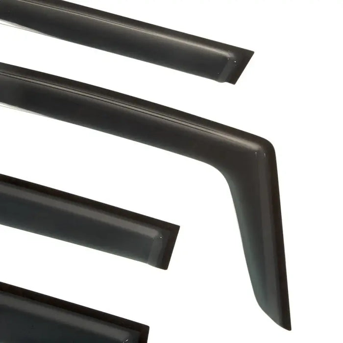 Black plastic door handles for Rugged Ridge Window Visor 4-pc set on 15-18 Renegade BU