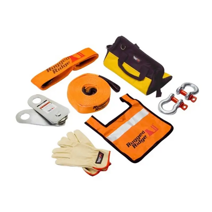 Rugged Ridge XHD Recovery Gear Kit 30000lbs with bag and gloves