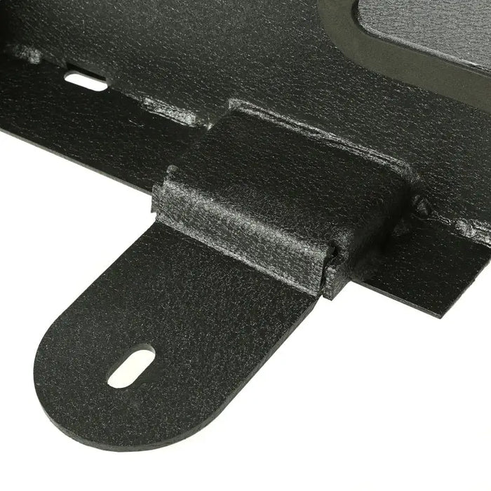 Black metal latch on white background for Rugged Ridge XHD Rock Sliders 07-18 Jeep Wrangler JK 2 Door