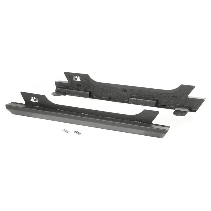 Black plastic brackets for Rugged Ridge XHD Rock Sliders 07-18 Jeep Wrangler JK 2 Door