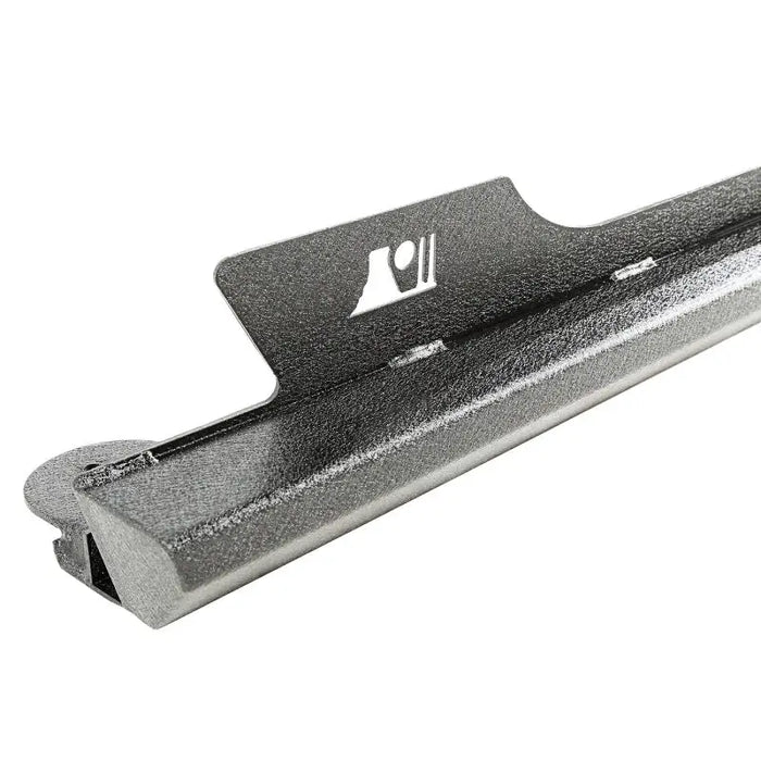 Black metal handle for Rugged Ridge XHD Rock Sliders on white background