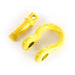 Rugged Ridge Yellow 3/4in D-Rings with yellow plastic eyelets