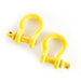 Rugged Ridge Yellow 3/4in D-Rings with Two Yellow Shackles