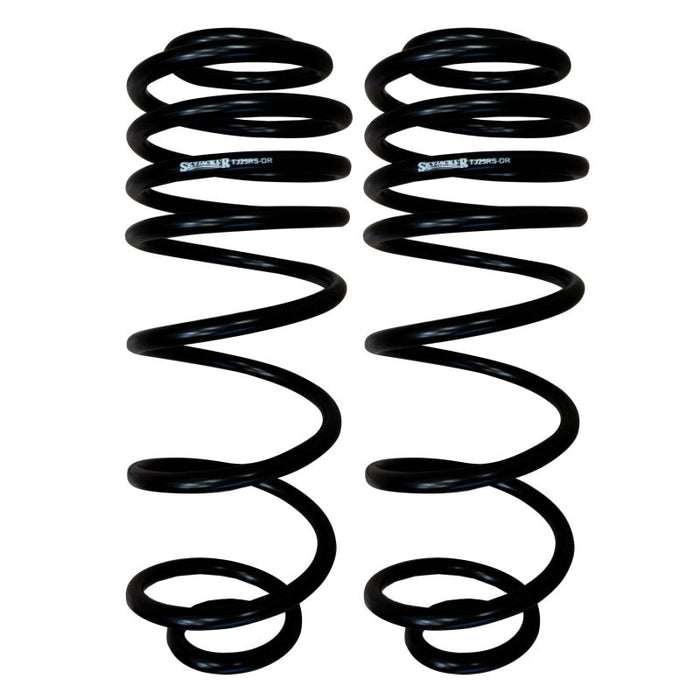 Black front suspension springs for skyjacker 97-06 jeep tj/lj 2.5in rear dual rate long travel coil springs