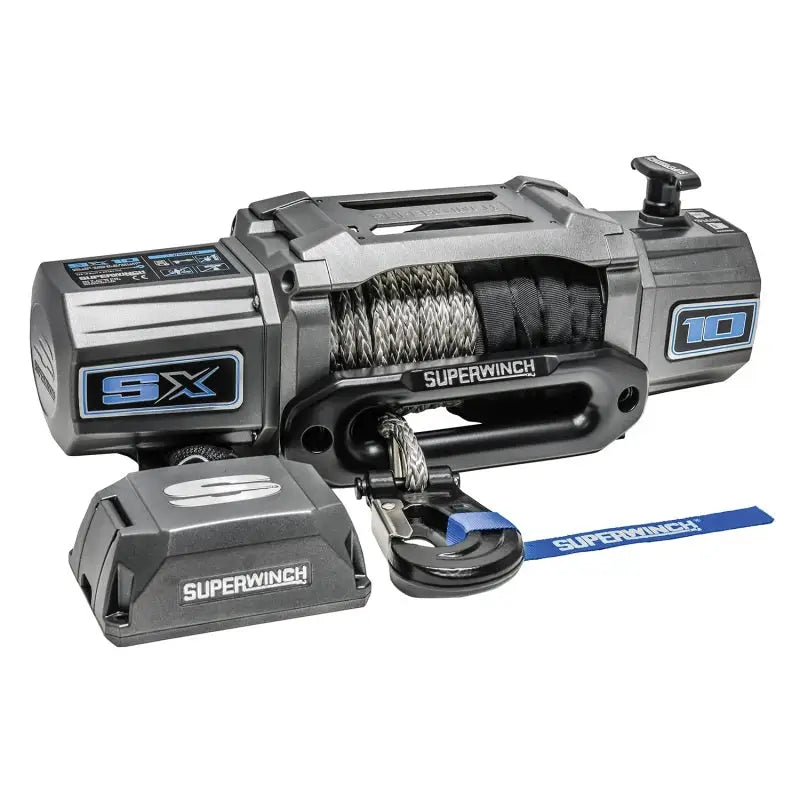 Superflex Win Win Kit displayed in Superwinch 10000 LBS 12V DC 3/8in x 80ft Synthetic Rope SX 100