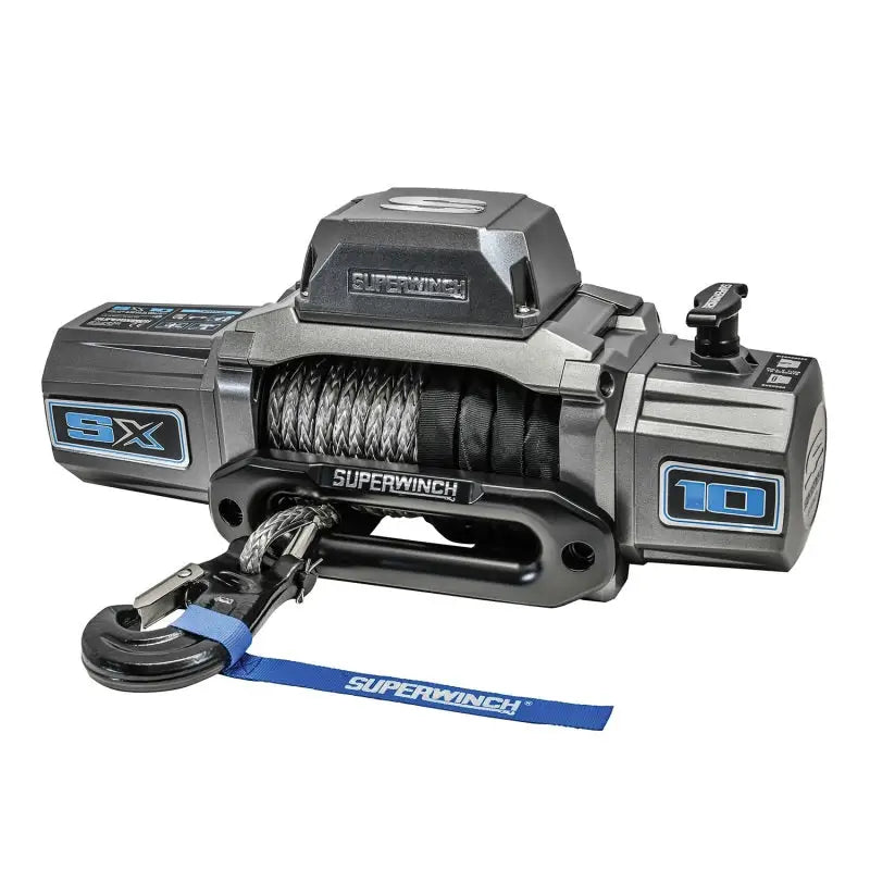 Superwinch 10000 LBS 12V DC 3/8in x 80ft Synthetic Rope SX 10000 Winch - Win a boat