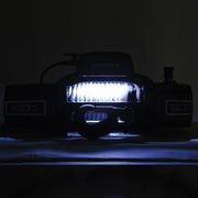 Superwinch 10000 LBS 12V DC synthetic rope winch with car headlight