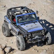 Superwinch 10000 lbs 12V DC 3/8in x 80ft Synthetic Rope SX 10000 Winch with blue and black front