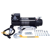 Superwinch 11500 LBS 12V DC 3/8in x 80ft Synthetic Rope Winch with Tiger Shark