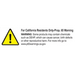 Warning sign with warning symbol on Superwinch 11500 Tiger Shark 11500 Winch