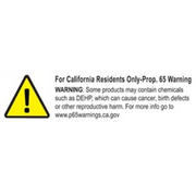 Warning sign with warning symbol on Superwinch 12000 LBS 12V DC 3/8in x 85ft Wire Rope SX 12000