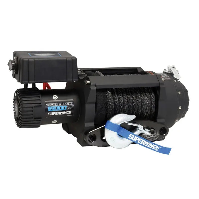 Superwinch 18000SR Tiger Shark 18000SR Winch with Synthetic Rope and Winch Rope