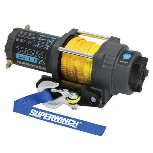 Superwinch Terra 2500SR winch with synthetic rope from Terra series - Gray Wrinkle