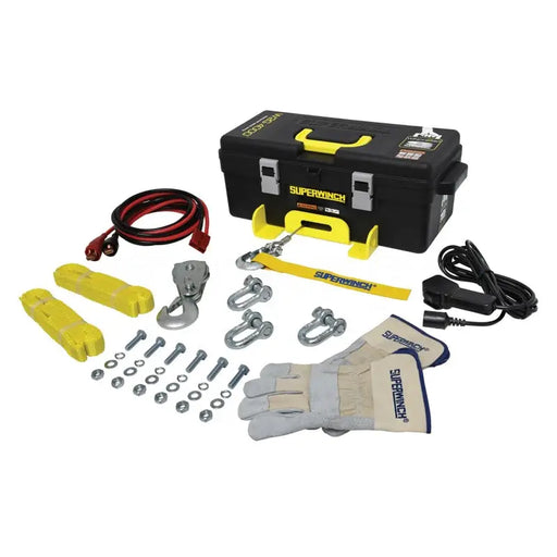 Superwinch 4000 LBS 12V DC Steel Rope Winch2Go Tool Kit