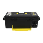 Stanley Stanley’s tool box displayed in Superwinch 4000 LBS 12V DC 3/16in x 50ft Synthetic Rope Winch
