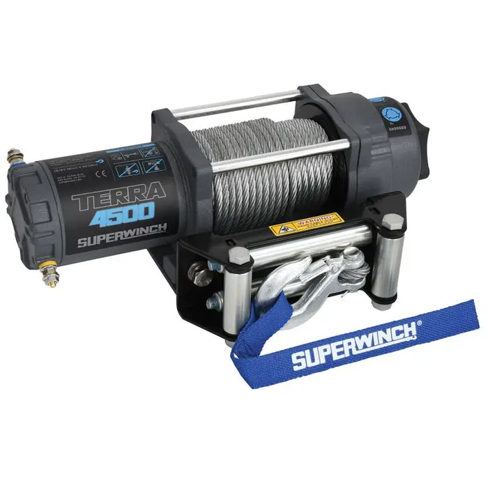 Superwinch Terra Series Winch with Synthetic Rope - Gray Wrinkle