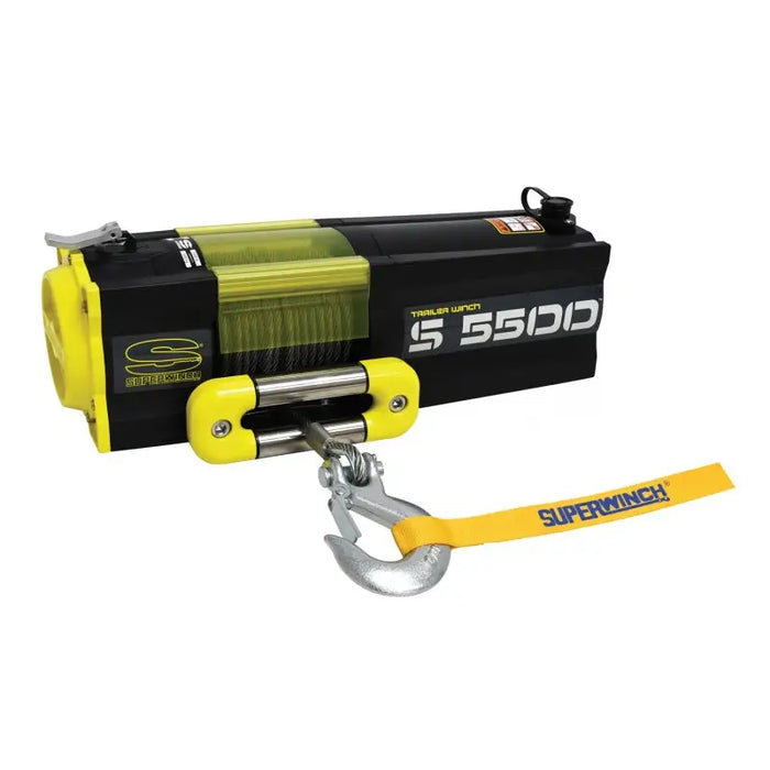 Superwinch S5500 Winch with 7/32in x 60ft Steel Rope - 5500 LBS 12V DC