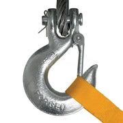 Superwinch 9500 LBS 12V DC Tiger Shark 9500 Winch hook with yellow strap