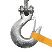 Superwinch 9500 LBS 12V DC tiger shark winch hook with yellow strap