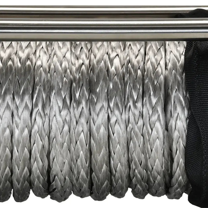 Silver braiding roll for Superwinch Tiger Shark 9500 with 3/8in x 80ft synthetic rope