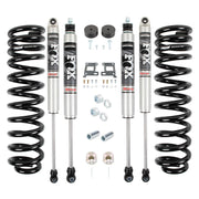 Front and rear coils and shocks for ford super duty displayed in synergy 05+ leveling system
