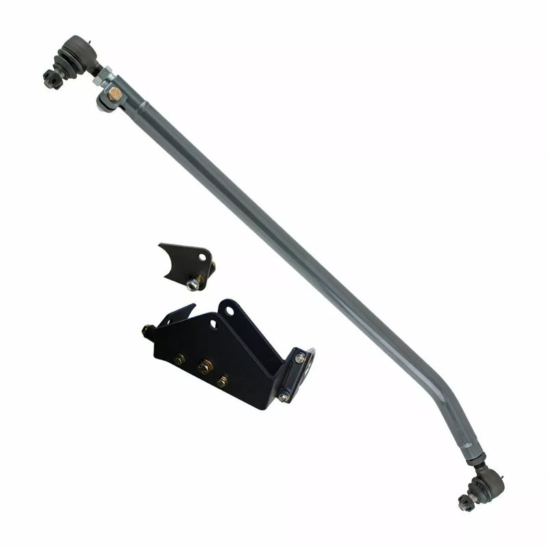 Black and white rear bumper mount of synergy jeep wrangler jk/jku steering correction kit