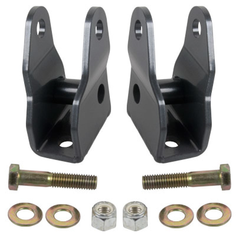 Black aluminum front bumper mounts for jeep wrangler jk/jku