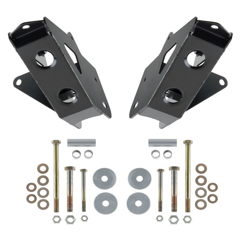 Pair of front and rear sway bar mounts for jeep displayed in synergy 2014+ ram 2500 front radius arm drop brackets